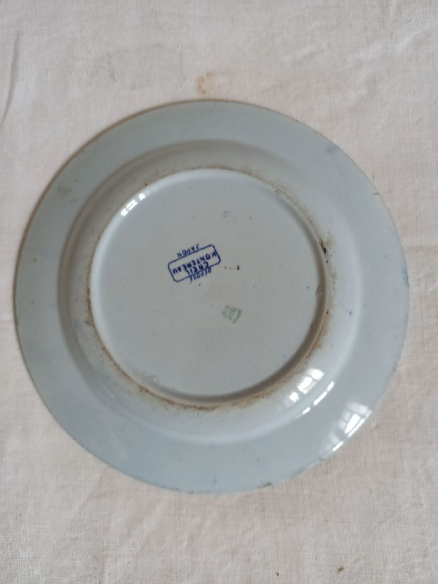 Creil Montereau Japan Plate