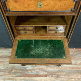 Napoleon III era secretary in elm and walnut marquetry