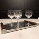 Art deco mirror tray