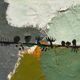 Swedish Oil on Canvas – “Kvarnvägen” by Hans Osswald – Signed