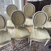 whole lot of 6 Louis XV chairs