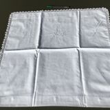 Monogram pillowcase HM original crocheted edge