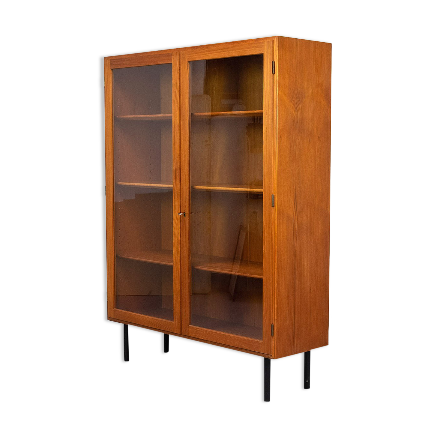 Danish Showcase in Teak by Børge Mogensen for Søborg Møbelfabrik, 1960s