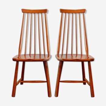 Set of 2 Scandinavian chairs, 1950s