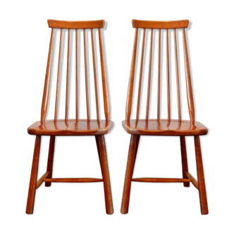 Set of 2 Scandinavian chairs, 1950s