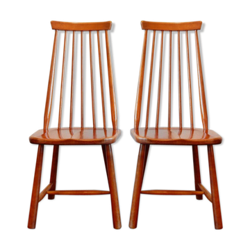Set of 2 Scandinavian chairs, 1950s