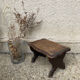 Walking stool feet in solid oak