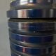 Vintage blue Danish mid-century pendant light