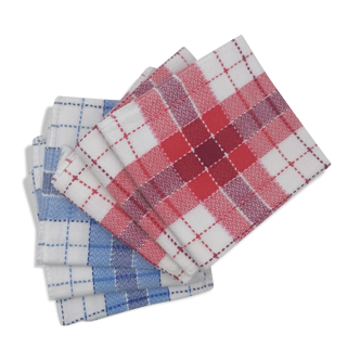 Six serviettes de table vintage