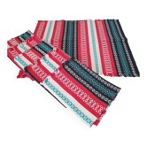 Set of 6 Catalan fabric napkins 48 x 42 cm red black green white