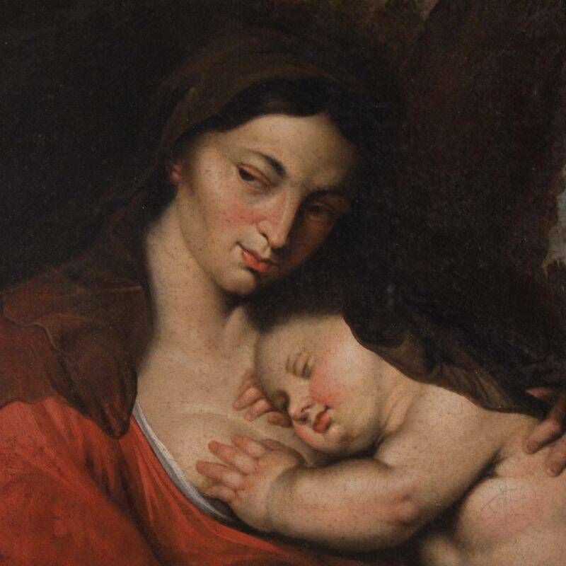Grande peinture flamande du XVIIe siècle, Repos pendant la fuite en Égypte.