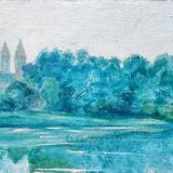 Peinture à l'huile de P. Gérard