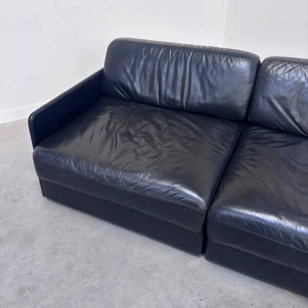 Canapé / lit de jour vintage des années 1980 dans le style de De Sede DS76