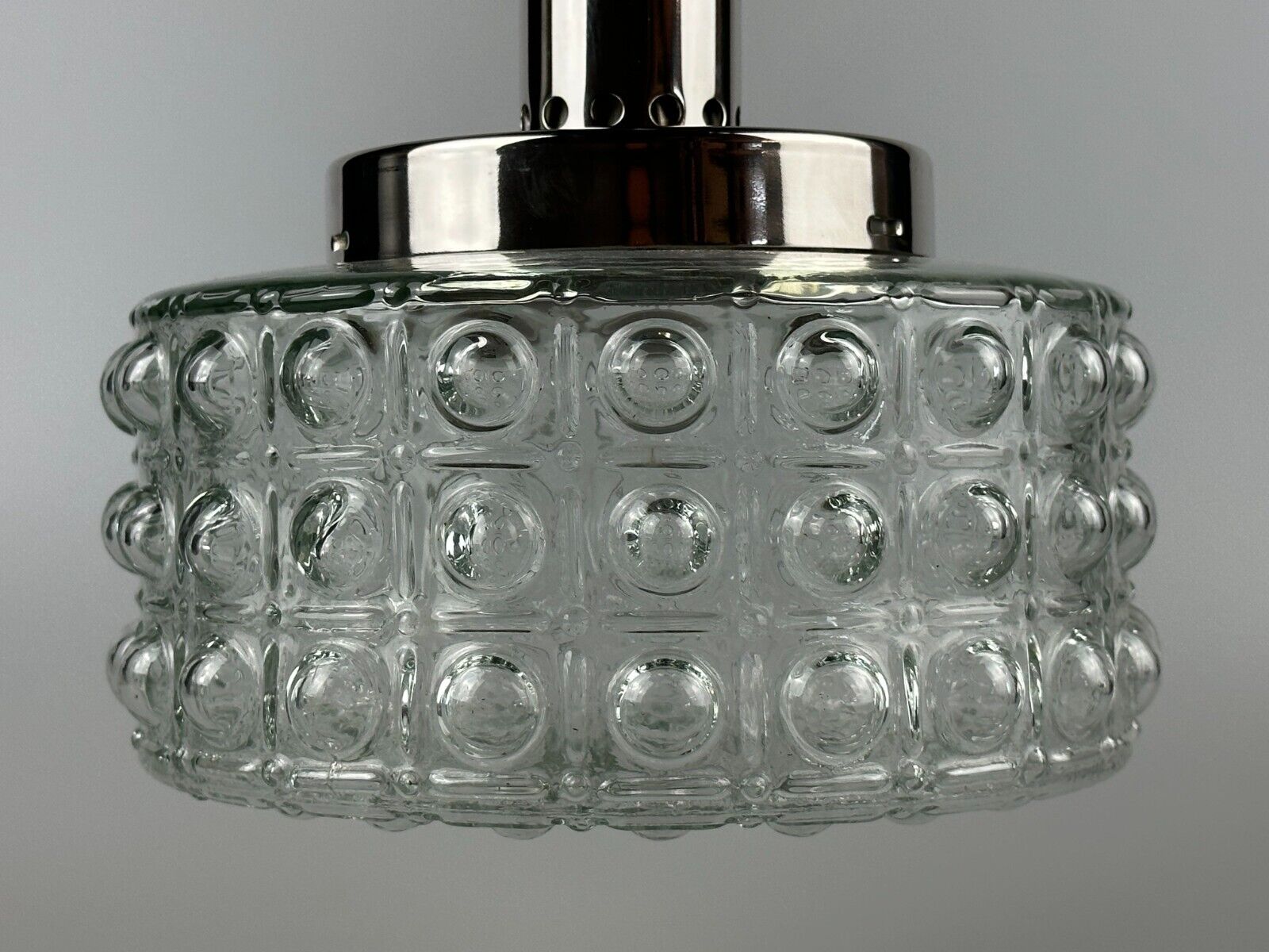 60s 70s VEB hanging lamp ceiling lamp bubble chrome glass space age design