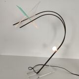 Plexiglas and metal lamp from Relco Milano, Italy 1980s