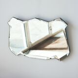Beveled mirror - freeform - "batman", 67x39 cm