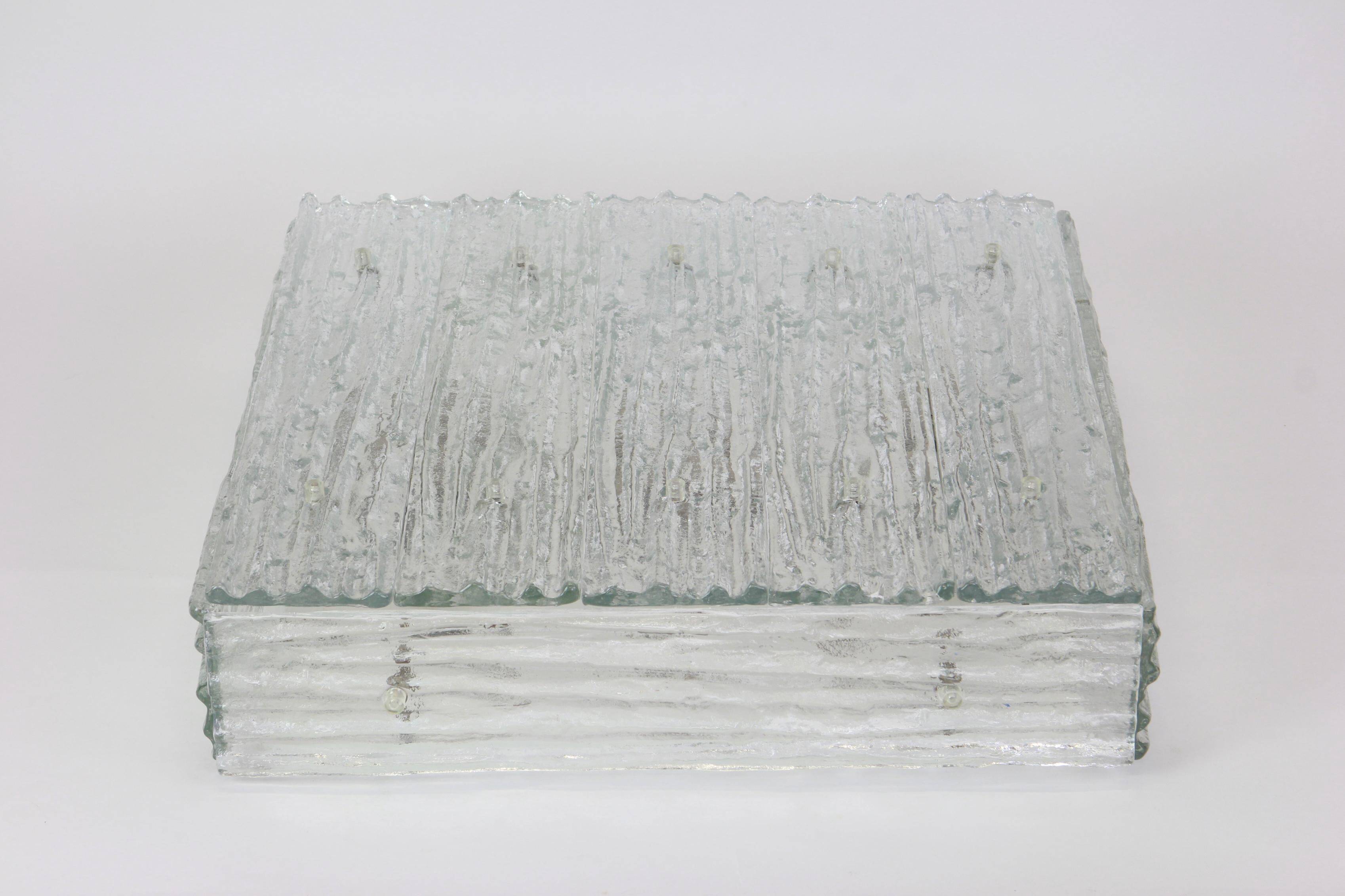 Murano glass ceiling lights by Kalmar, Austria, 1960s.