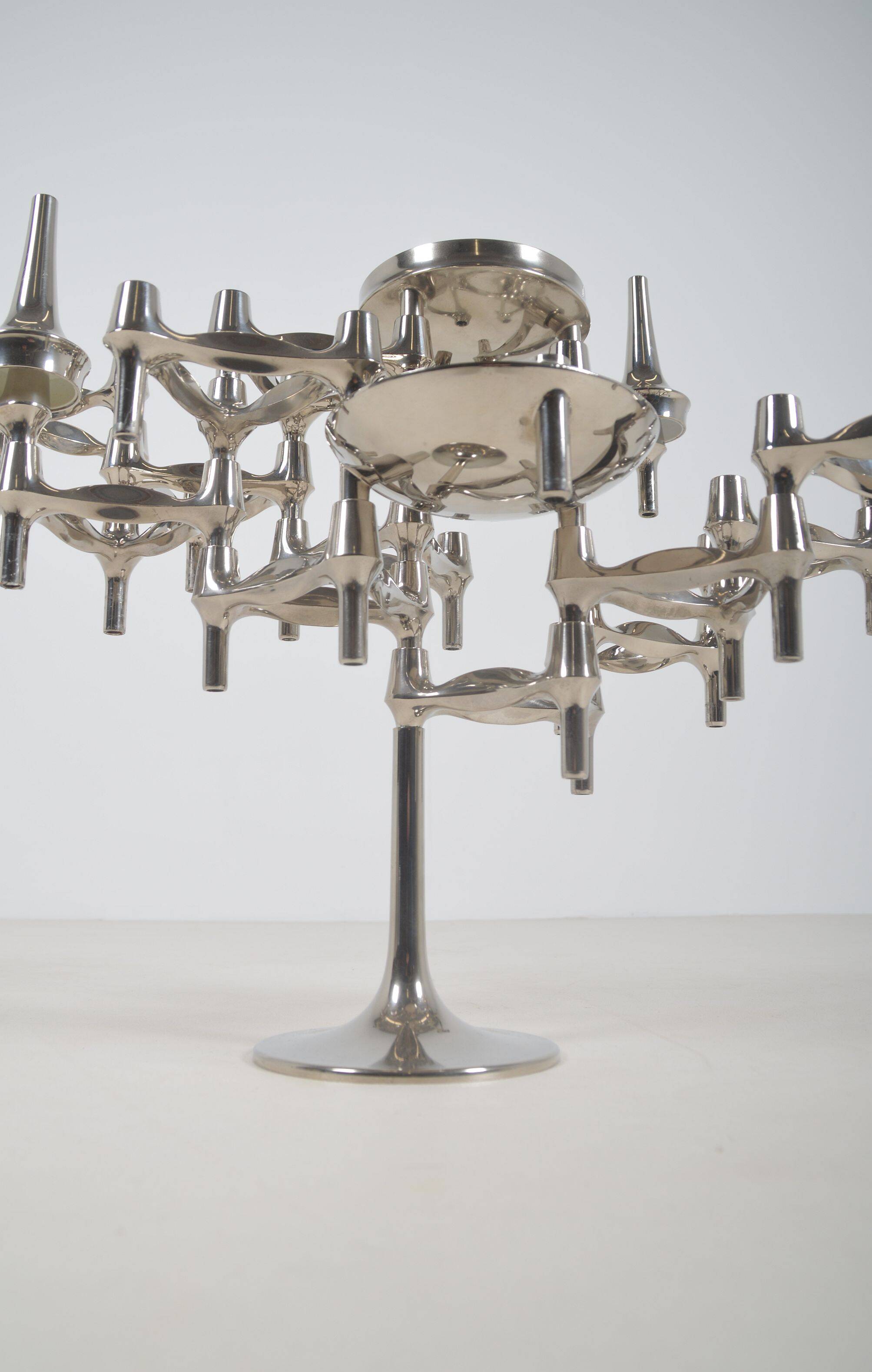 Set of footed candlesticks designed by Hans Nagel for BMF, 1974
