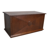 Bureau / Comptoir de Magasin Antique Art Nouveau en Chêne Sculpté, Pays-Bas, Début du 20ème Siècle