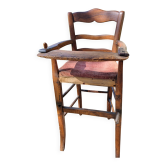 Chaise haute bébé ancienne