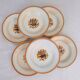 6 Deep Plates, Creil and Montereau – Pansy Model.