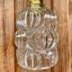 Vintage structured glass pendant globe.