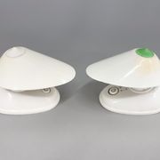 Lampes de table ou murale en bakélite blanche des années 1960, Tchécoslovaquie