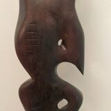Abstract wooden sculpture 20th century