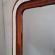 Miroir Louis Philippe H112xL76 laque bordeaux blanc crème
