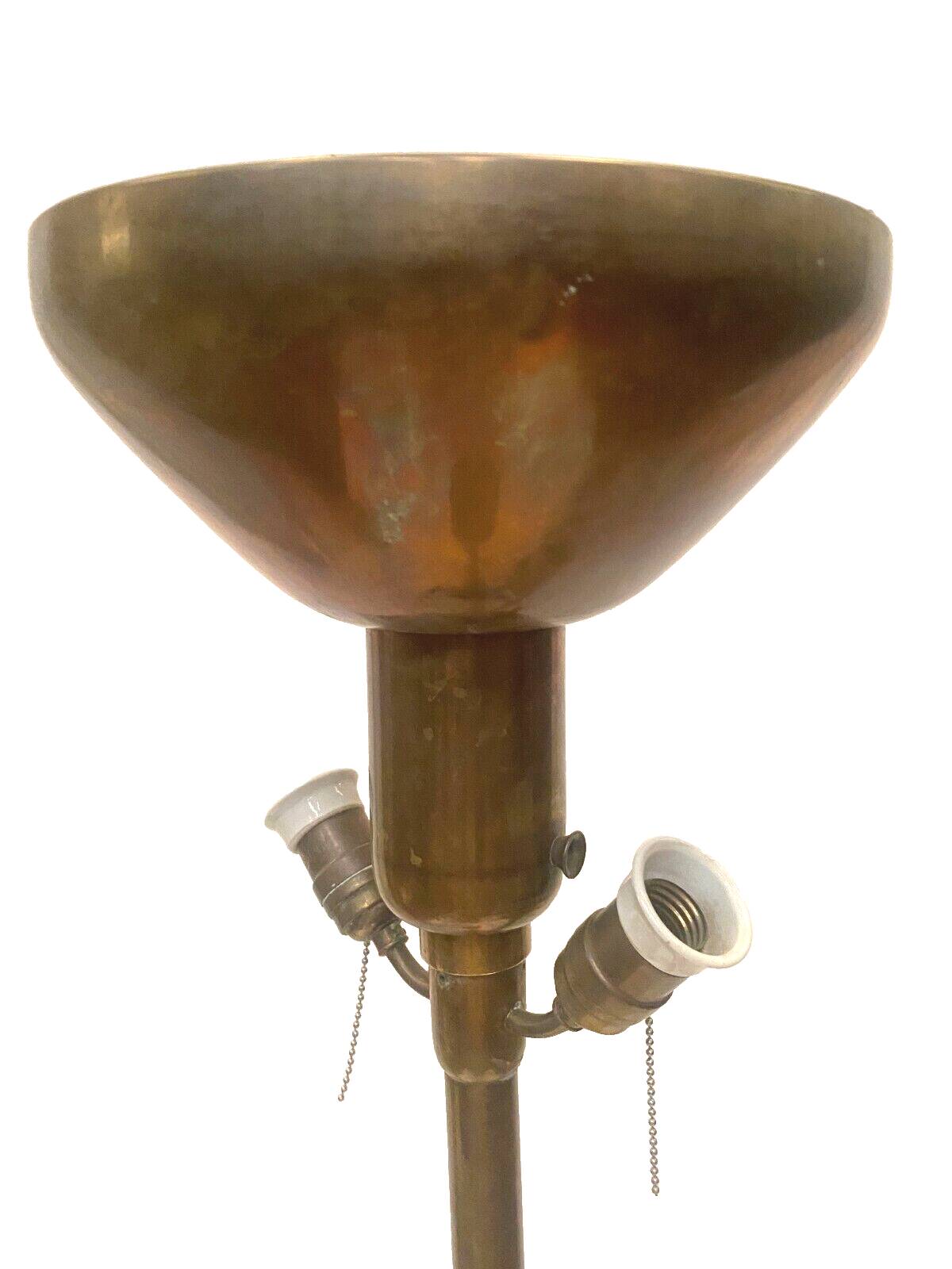 AMBA brand Art Deco floor lamp in 20th century brass
