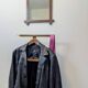 Solid wood mirror from the 1940s – 53 x 40 cm – simple and elegant