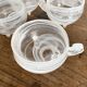 Tasses  en verre soufflé, esprit Murano