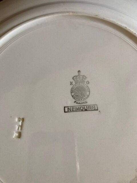 Luneville earthenware dish "Nemours"