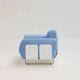 Pair of Senzafine armchairs by Eleonore Peduzzi Riva for Zanotta