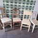 Set of 5 vintage wooden chairs