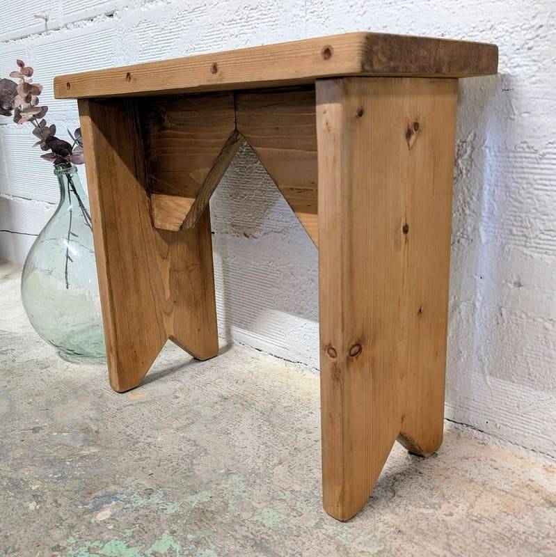 Small rustic bench