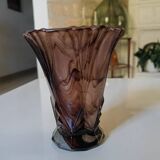 Vase art déco en pâte de verre