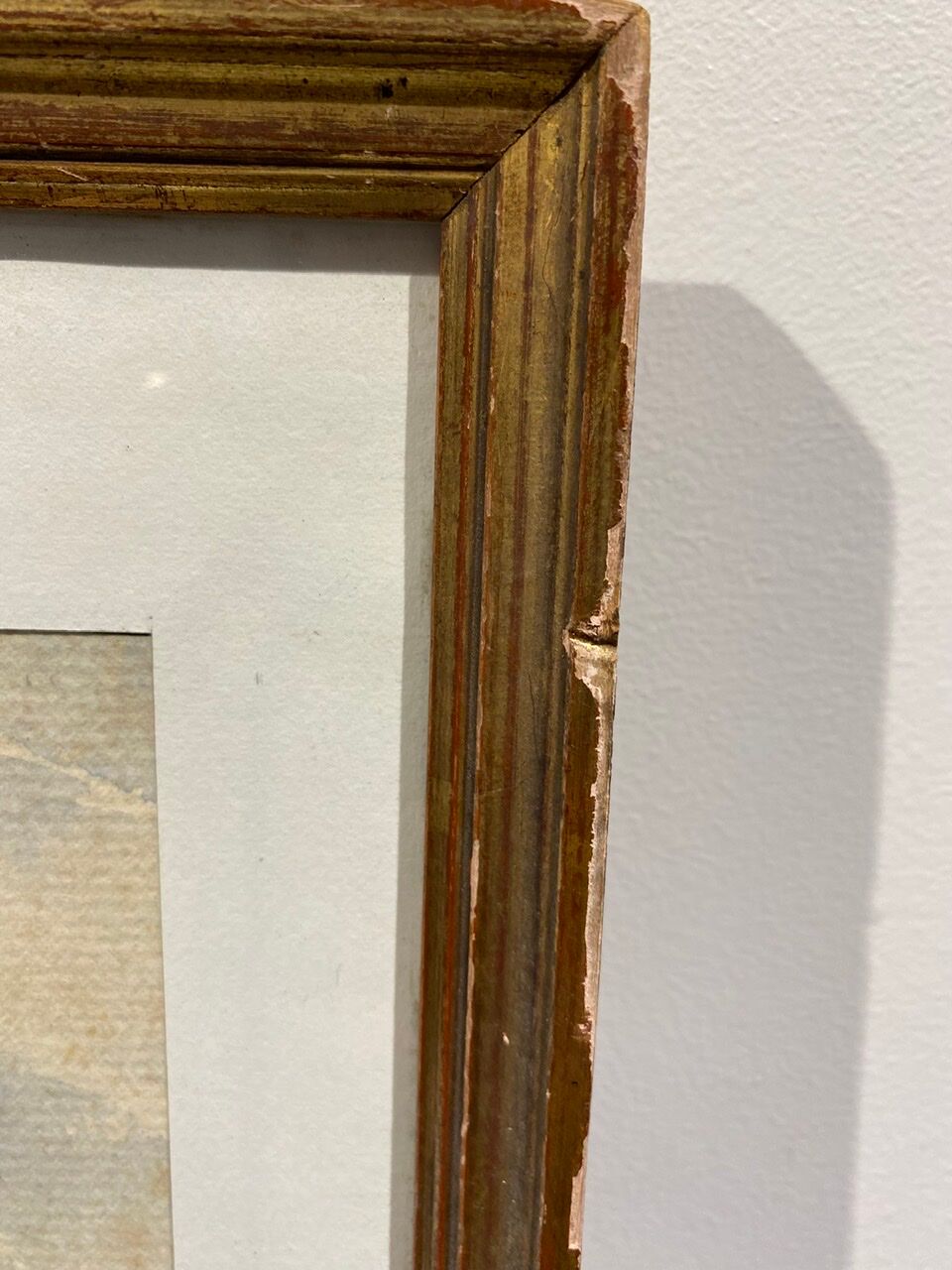 Old painting, Marine, signed and dated 1933