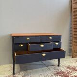 Art Nouveau style 6-drawer chest
