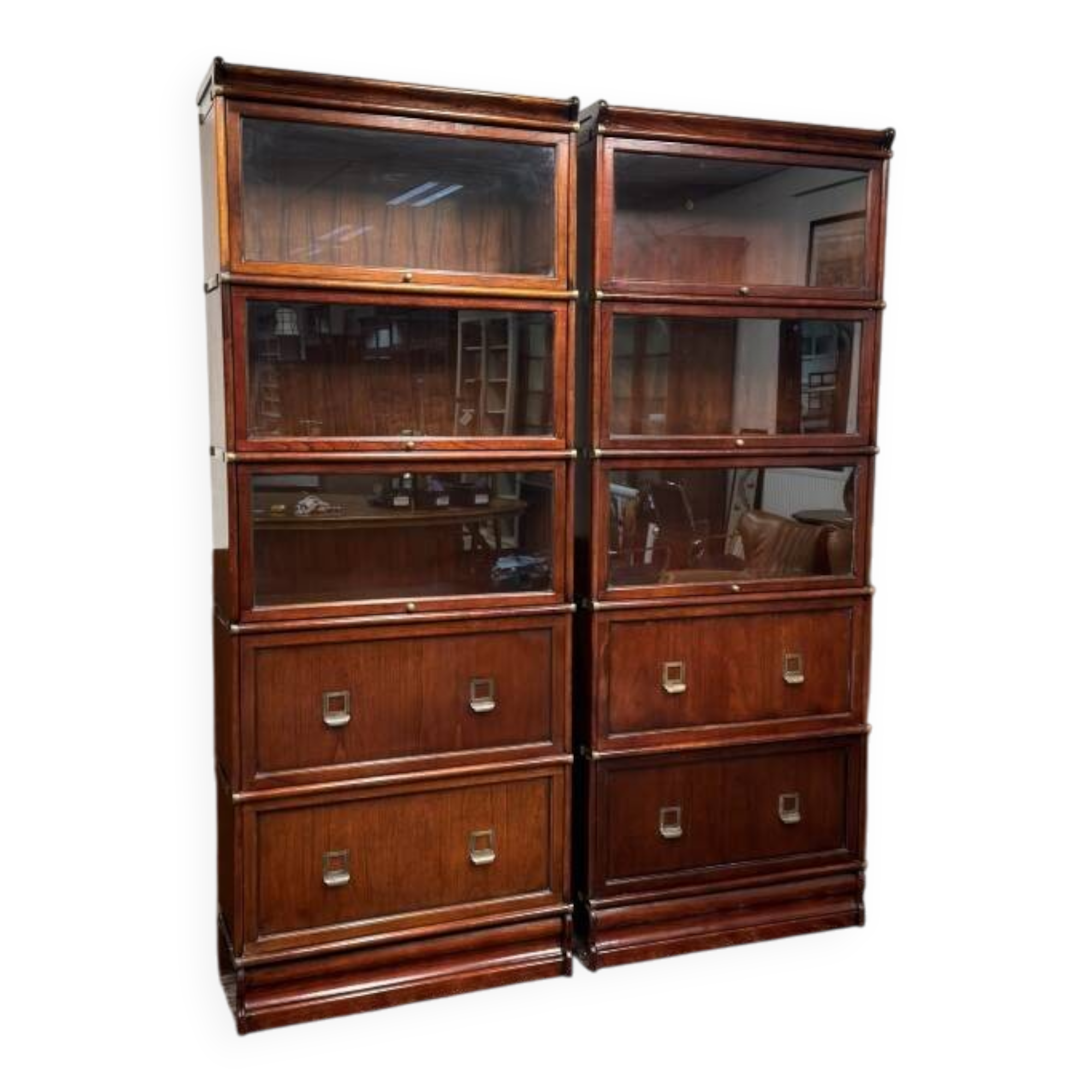 Set English Original Globe Wernicke Bookcase
