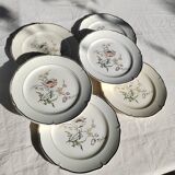 6 flat plates “Saverne” Saint Amand