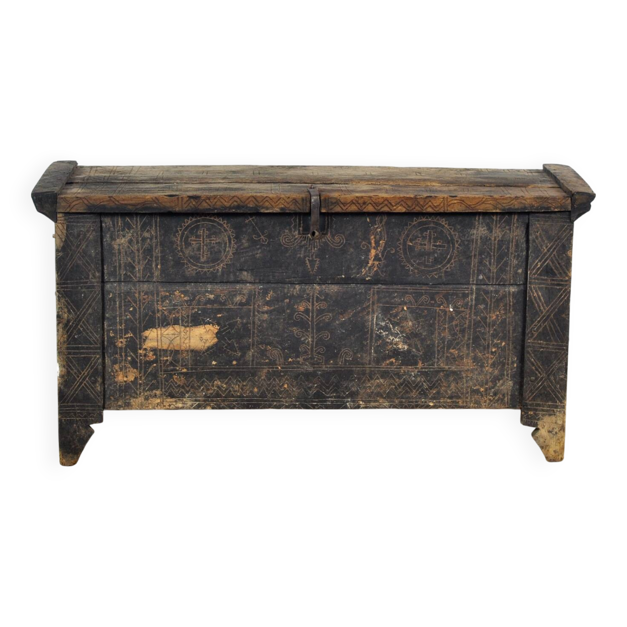 Coffre de berger antique, années 1820