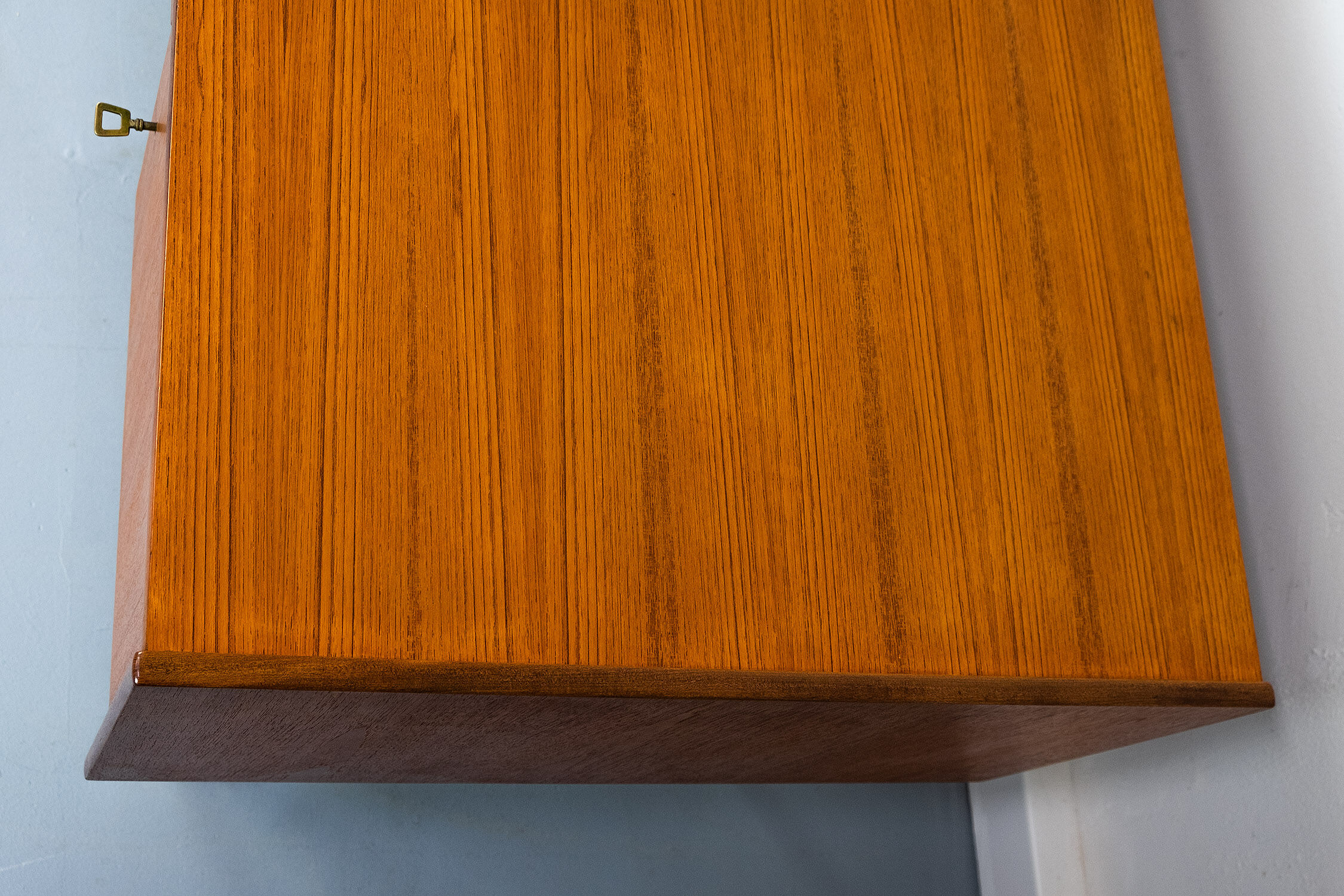 Freestanding vintage teak desk 1960s