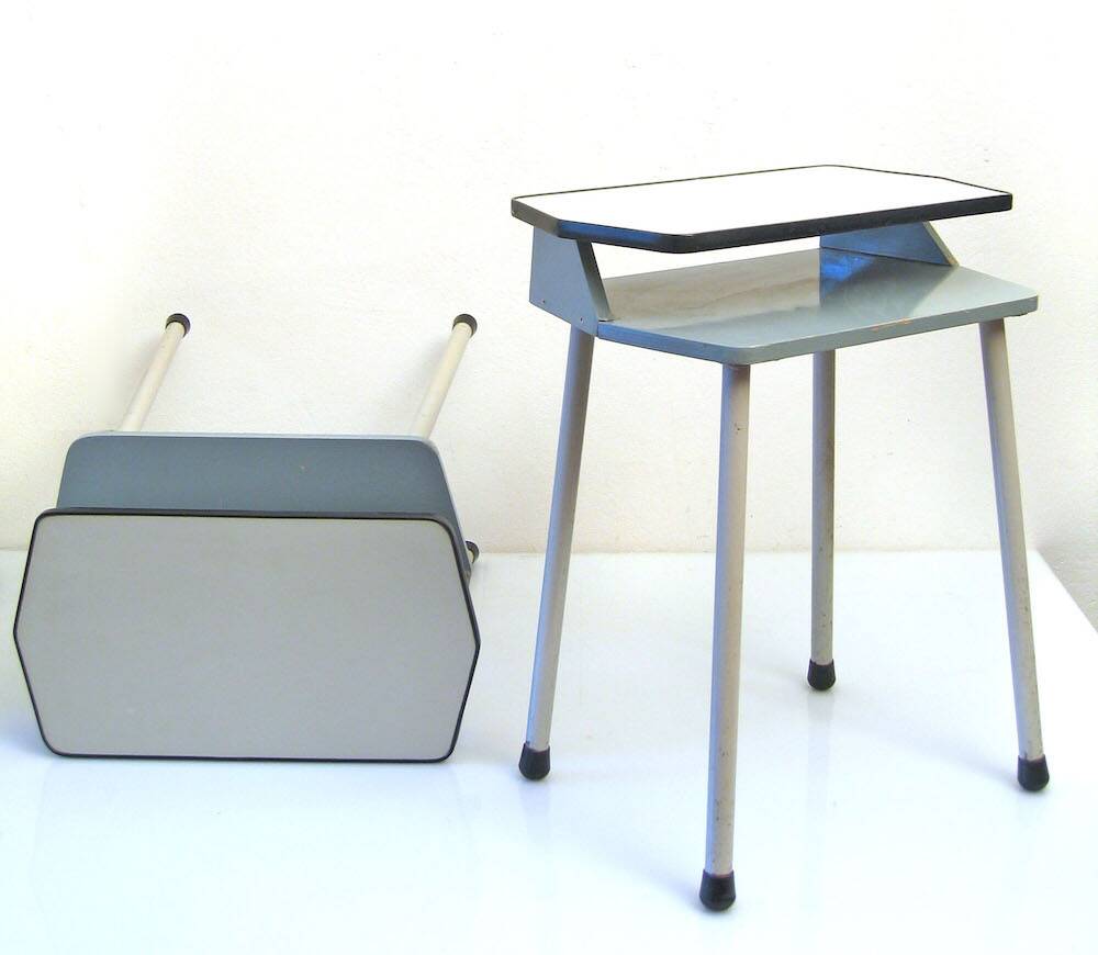 Two retro sixties bedside cabinets Wim Rietveld style