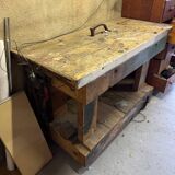 Small old carpenter's workbench