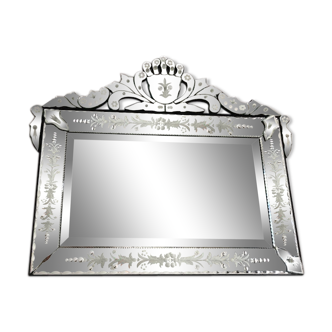 Miroir vénitien Murano 77x72cm