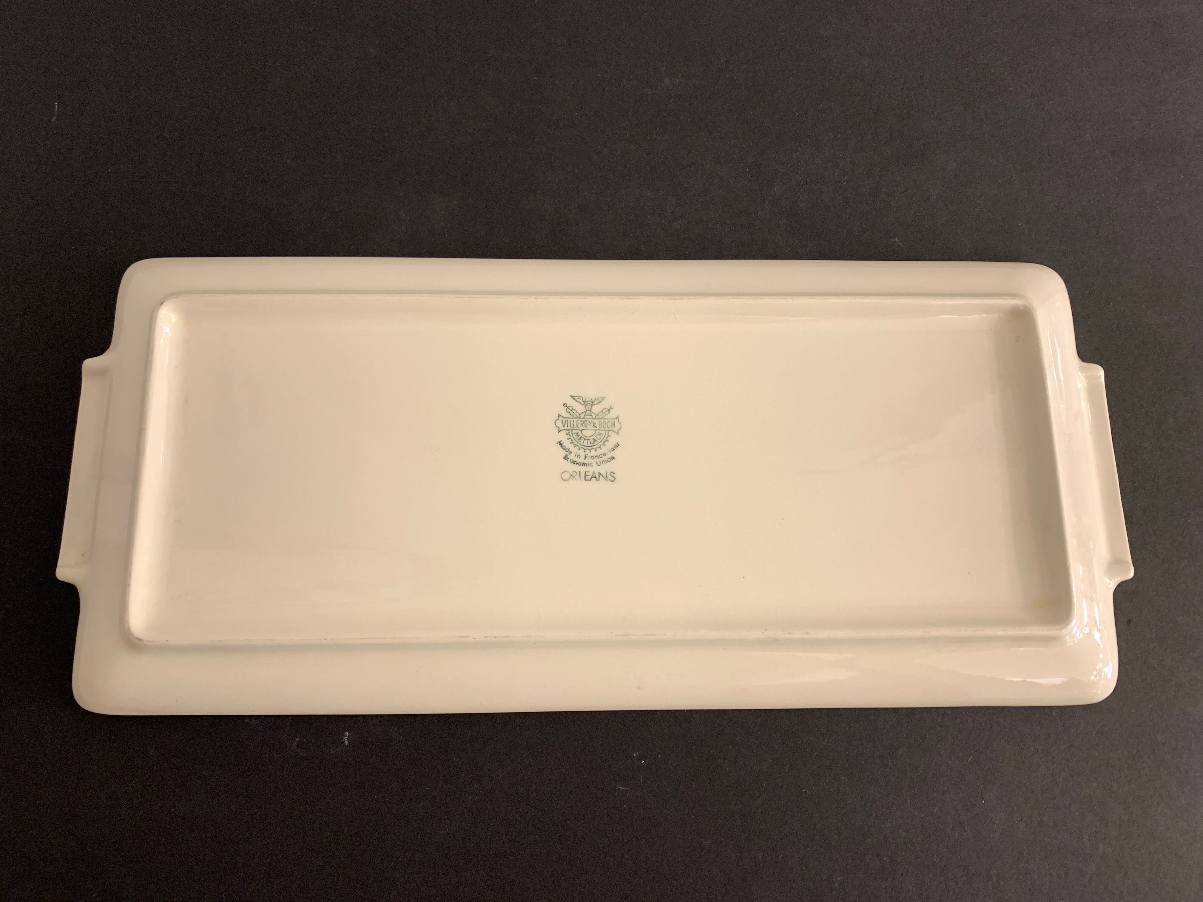 Villeroy and Boch 1950 blue earthenware cake dish