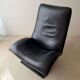 Artifort Wave F773 armchair black leather Peter van der Ham 1985