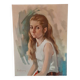 Portrait of a young girl oil on canvas by Meerbeeck