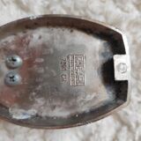 2 tempered glass coat hooks Space Age, 1970s